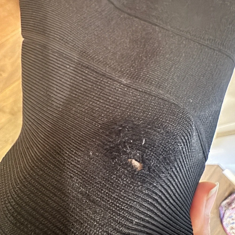 Herve Leger Estrella Black Stretch Ribbed Long Bandage Dress XXS (with defect ) - Picture 4 of 5